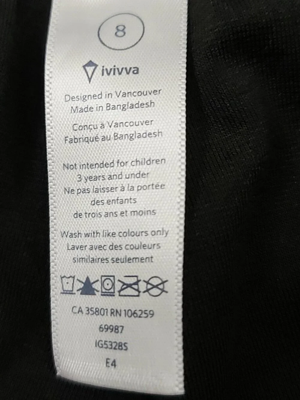 Ivivva Girls 8 Black Ivivva Matchmaker Joggers Pants Ankle Zip Athletic Dance
